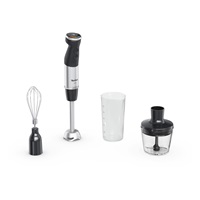 Tefal HB673830 Quickchef+ 3v1 Black tyčový mixér, 1000 W, 20 rychlostí, tichý režim, kovový plášť