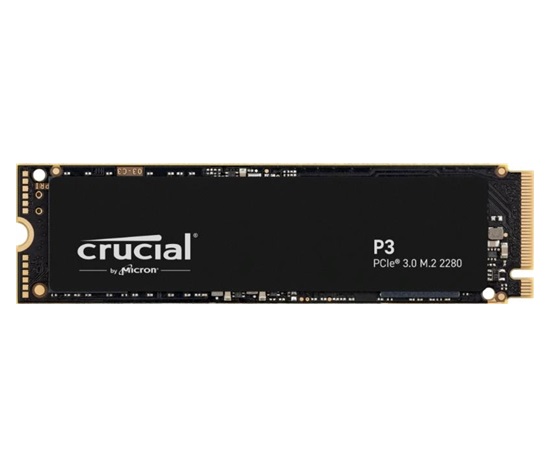 CRUCIAL SSD 1TB P3, M.2 2280, PCIe Gen3x4, R:3500/W:3000MB/s