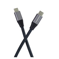 PREMIUMCORD USB-C kabel (USB 3.2 Gen2x2, 5A, 100W, 20Gbit/s) 3m, Šedá