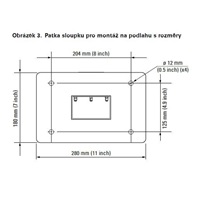 Eaton Stojan pro montáž nabíjecí stanice na podlahu, pro 1 nabíjecí stanici GMB nebo GMH