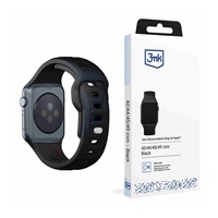 3mk Silicone Watch Strap pro Apple 42/44/45/49 mm Black