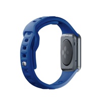 3mk Silicone Watch Strap pro Apple 42/44/45/49 mm Blue