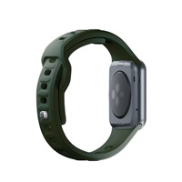 3mk Silicone Watch Strap pro Apple 42/44/45/49 mm Dark Green