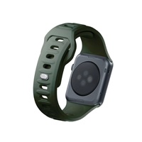 3mk Silicone Watch Strap pro Apple 42/44/45/49 mm Dark Green