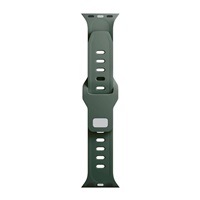 3mk Silicone Watch Strap pro Apple 42/44/45/49 mm Dark Green