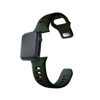 3mk Silicone Watch Strap pro Apple 42/44/45/49 mm Dark Green