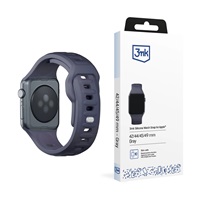 3mk Silicone Watch Strap pro Apple 42/44/45/49 mm Gray