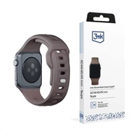 3mk Silicone Watch Strap pro Apple 42/44/45/49 mm Taupe