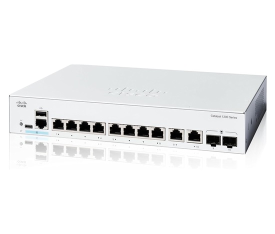 Cisco Catalyst switch C1200-8T-E-2G (8xGbE,2xGbE/SFP combo,fanless)