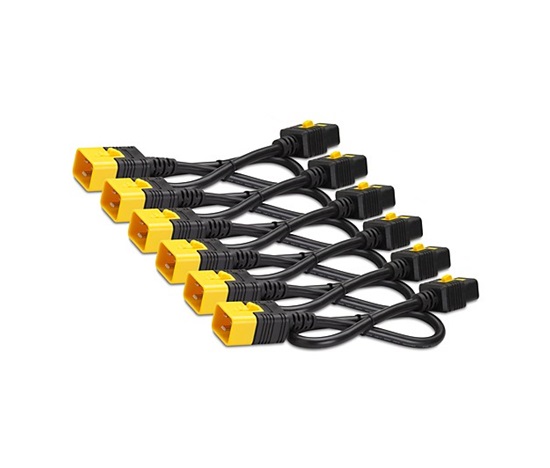 APC Power Cord Kit (6 ks), Locking, C19 to C20, 1.2m, RED