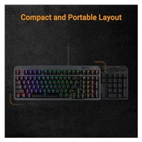 ASUS klávesnice TUF Gaming K3 GEN II, mechanická, US, šedá