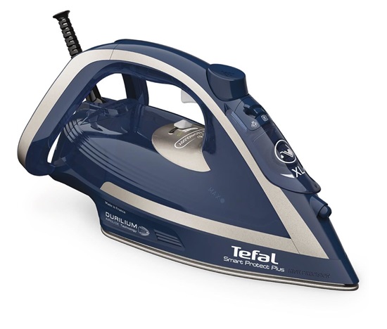 BAZAR - Tefal Smart Protect Plus FV6872E0 napařovací žehlička, 2800 W, Anti-drip, automatické vypnutí, modrá - rozbaleno