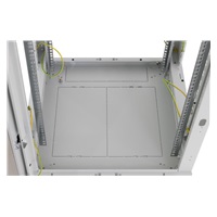 TRITON 19" stojanový rozvaděč 15U 600x1000, nosnost 800 kg, skleněné dveře, svařovaný, šedý