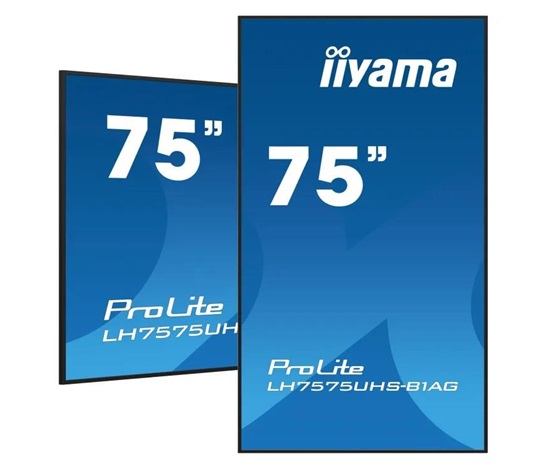 Iiyama ProLite IDS, 24/7, 190.5 cm (75''), 4K, USB, RS232, Ethernet, Android, kit (RS232), black