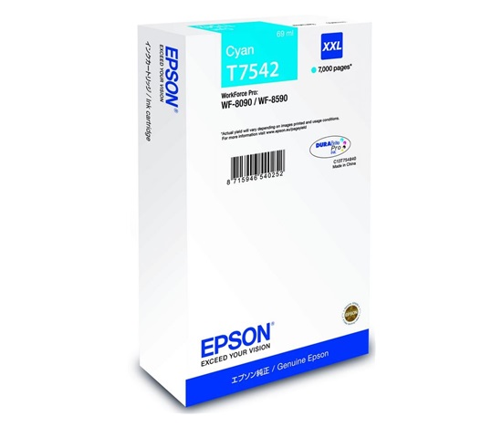 EPSON Ink bar WF-8xxx Series Ink Cartridge XXL Cyan -  7000str. (69 ml)