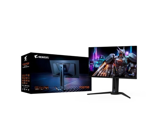 GIGABYTE LCD - 27" Gaming monitor AORUS FO27Q2, OLED, 2560 x 1440 QHD, 240Hz, 1.5M:1, 250cd/m2, 0.03ms, 2xHDMI, 1xDP