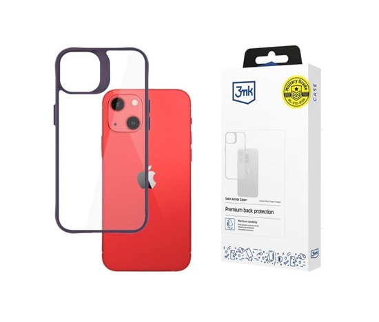 3mk Satin Armor Case+ Purple pro Apple iPhone 13