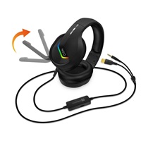 CONNECT IT NEO herní sluchátka s mikrofonem, 1xJack+USB, černá