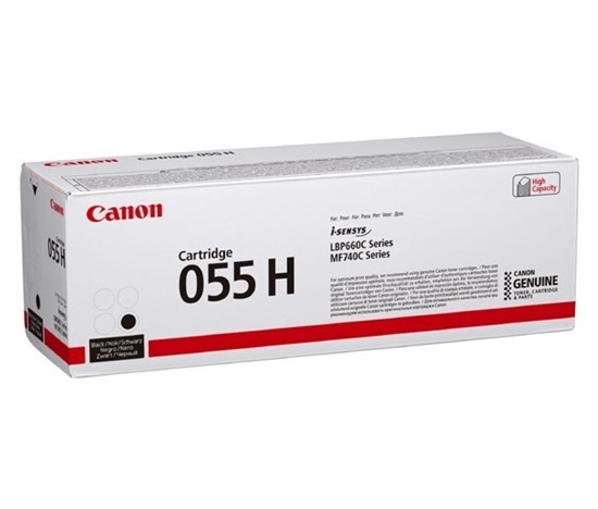 Canon TONER CRG-055H černý pro i-SENSYS LBP663Cdw, LBP664Cx, MF742Cdw, MF744Cdw (7 600 str.) BAZAR/POŠKOZENÝ OBAL