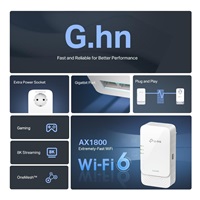 TP-Link PGW2440 KIT EasyMesh WiFi6 průchozí powerline set (G.hn2400,AX1800,2,4GHz/5GHz,3xGbE)