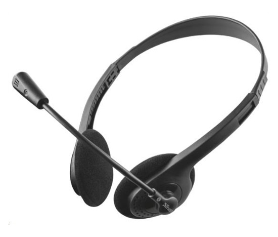 BAZAR - TRUST sluchátka s mikrofonem Primo Chat Headset, pro PC/laptop - Poškozený obal (Komplet)