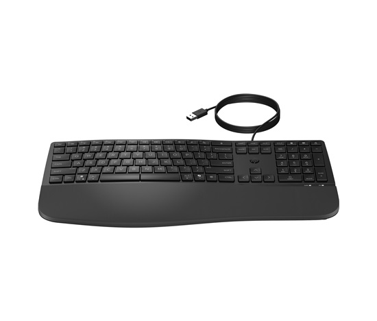 HP 480 Comfort Wired Keyboard - drátová ergonomická klávesnice CZ/SK