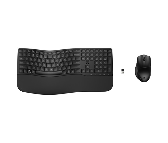 HP 680 Comfort Dual-Mode Keyboard and Mouse Combo - bezdrátový set ergonomické klávesnice a myši