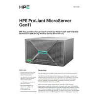 HPE PL MicroServer Gen11 G7400 (3.7/2C) 16G VROC 4LFF-NHP 1TB HDD (801882) 4p1G iLo6 180W NBD111 Smart Choice
