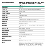 HPE PL MicroServer Gen11 E-2434 (3.4/4C) 1x32G 2x4TB SATA 4LFF/SFF-NHP VROC 4p1G iLoPort (P65741) NBD111 Smart Choice