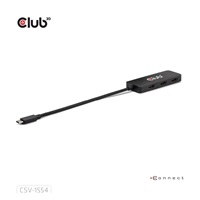 Club3D hub MST USB-C na 3xHDMI, Single: 8K30Hz, Triple: 4K60Hz