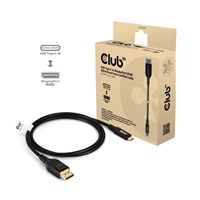 Club3D Kabel USB-C na DisplayPort 2.1, 10K60Hz, DSC1.2, UHBR10, 1m