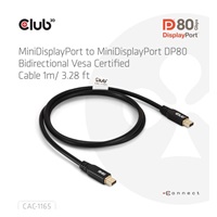 Club3D Kabel MiniDisplayPort 2.1 Certifikovaný, 10K60Hz, DSC1.2, UHBR10, 1m