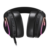 ASUS sluchátka ROG DELTA II, Bezdrátové 2.4GHz, ARGB, černá
