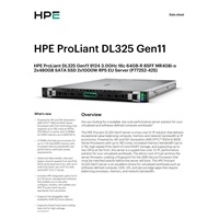 HPE PL DL325g11 AMD EPYC 9124 (3.0G/16C) 2x32G (P50311) 2x480G 2x1000W MR408i-o/4G 8SFF 4p1Gb Smart Choice