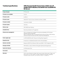 HPE PL DL385g11 AMD EPYC 9124 (3.0-3.7G/16C) 2x32G NS204i(2x480) 2x1000W 8LFF 2p10GT Smart Choice