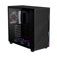 GIGABYTE case GB-AC400G ST, Mid Tower, 1x USB-C, 2x USB3.0, Průhledná bočnice, 4x ARGB 120mm Fan, černá