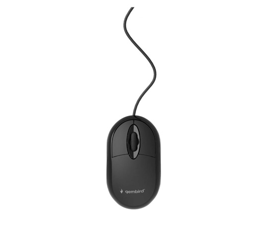 GEMBIRD Wired optical mouse, USB, black