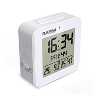 GARNI 138W - digitální budík s teploměrem a vlhkoměrem, bílá