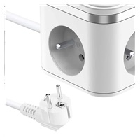 Viking síťový adaptér YC33, 3x 230 V, 1x USB-A, 2x USB-C, tlačítko ON/OFF, délka 1,4 m, bílá