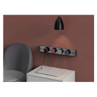 Viking zásuvková lišta LZ40 zápustná, černá