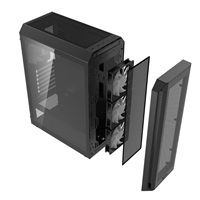 ADATA XPG case VALOR AIR PLUS Mid-Tower, bez zdroje, 4x 120mm Fan, Černá
