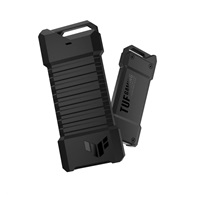 ASUS TUF GAMING A2 SSD NVME case, USB3.2 Gen 2X1, M.2 NVMe SSD kovový box, černá