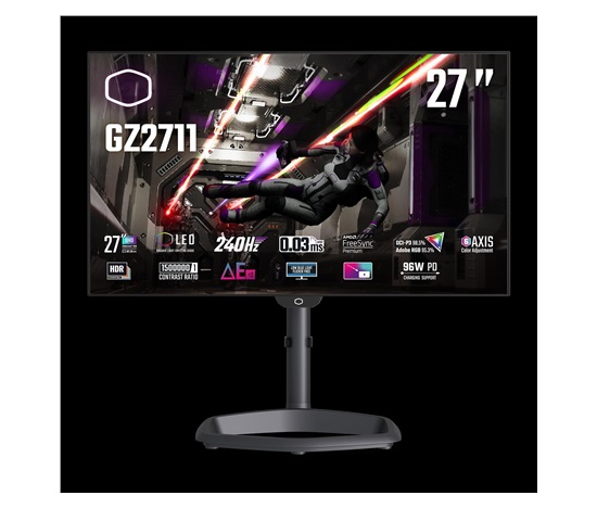 Cooler Master monitor 27 "WQHD 240Hz OLED  monitor(EU+UK)