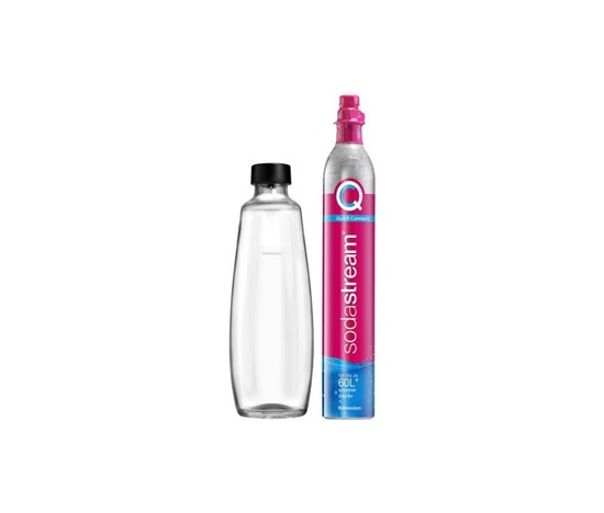 SodaStream DUO sada příslušenství, Quick Connect bombička + skleněná láhev