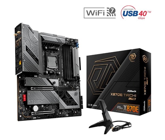 ASRock MB Sc AM5 X870E TAICHI LITE, AMD X870, 4xDDR5, 1xHDMI, 2xThunderbolt, WI-FI