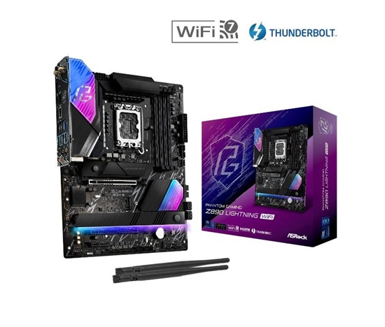 ASRock MB Sc LGA1851 Z890 LIGHTNING WIFI, Intel Z890, 4xDDR5, 1xHDMI, 2xThunderbolt, WI-FI