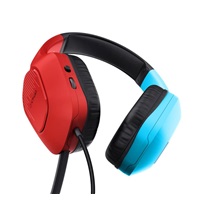 TRUST Herní sluchátka GXT 416S ZIROX, pro Nintendo Switch, modro-červená