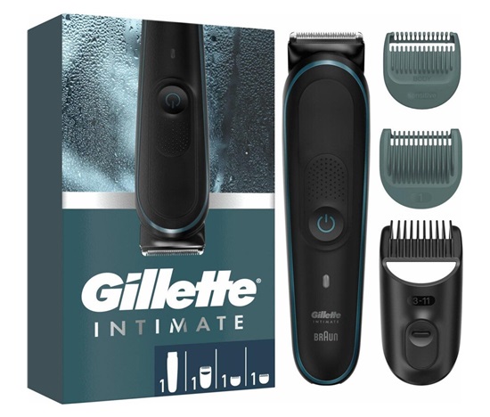 Gillette Intimate Trimmer i5 zastřihávač chlooupků, voděodolný, bezdrátový, šetrný k intimní pokožce