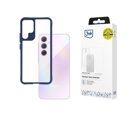 3mk Satin Armor Case+ Blue pro Samsung Galaxy A35 5G