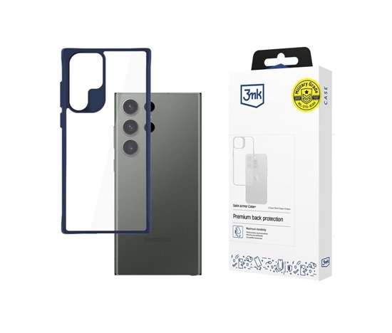 3mk Satin Armor Case+ Blue pro Samsung Galaxy S24 Ultra